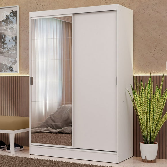 Ropero Clóset Madesa Max 2 Puertas 1 Espejo