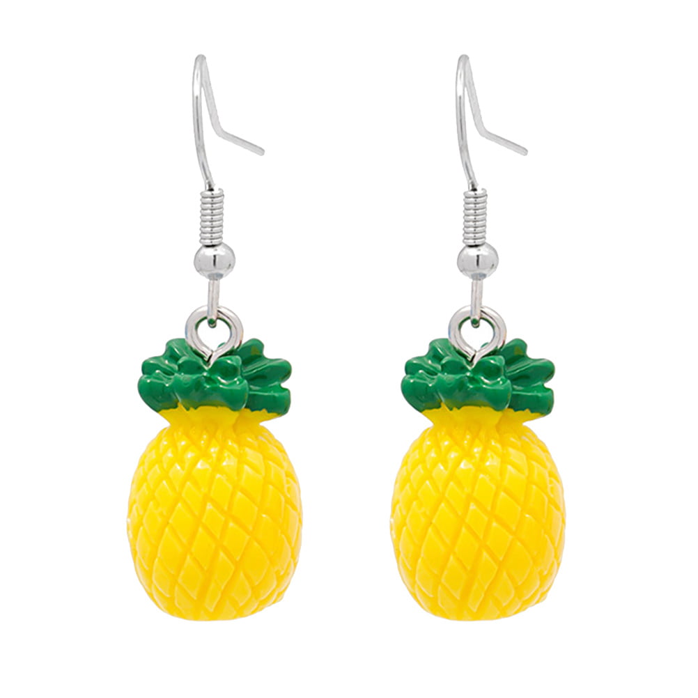 Simple Fashion Alloy Pineapple Fruit Earrings Ear Drop Hook Charm Earrings Women
