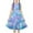 Blue, variant on 4-14 Years Girls Dress Summer Dress Ruffle Hem Midi Dress A-Line Kids Dress Swing Party Dresses Evening Dress Children Festive Dresses Casual Dress Blue 11-12 Years