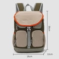 thumbnail image 3 of CUZIBR Girls Backpack For Campus Daily Commute Sports Travel Casual Vintage Color Block Daypack Unisex Students Adjustable Mesh Padded Shoulder Straps School Rucksack, 3 of 9