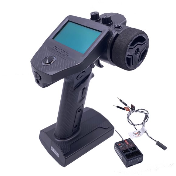 DTXMX FS-G7P Émetteur RC 7 Canaux et Récepteur FS-R7P Télécommande Surface Ciel 2.4GHz 20 Modèles de Stockage pour Voitures RC Bateaux Buggy