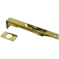 thumbnail image 4 of Flush Bolt, Sqaure Corner x Square Corner, 6 Inches, Antique Brass by Stone Harbor Hardware, 4 of 4