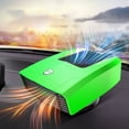 thumbnail image 3 of S SERENABLE Car Heater 12V/24V 180W 360-Degree Rotation Heating Cooling Air Purify Plug into 24v Green, 3 of 5