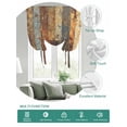 thumbnail image 2 of Brown Gray Tie Up Curtains for Windows 63 Inch Length Balloon Curtains Kitchen Adjustable Balloon Window Shade Farmhouse Abstract Gradient Wooden Grain Tie Up Valance Bathroom Curtain Window 42"x63", 2 of 6