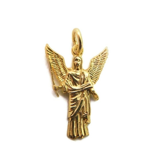 Archangel Jophiel (Arcangel Jofiel) 14k Yellow Gold Pendant Charm!!