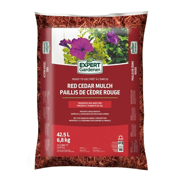 Expert Gardener Red Cedar Mulch, 1.5 Cu ft/ 42,5L, EG Red mulch 1.5 cu.ft