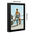 thumbnail image 3 of Americanflat 8.5x11 Picture Frame with Shatter-Resistant Glass Soho Collection Gallery Style Deep Molding - Black, 3 of 7