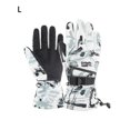 thumbnail image 3 of Soidarity Guantes Manoplas Pantalla táctil Exterior Cálido Antideslizante Impermeable A prueba de viento Snowboard Invierno Clima frío Engrosamiento Deportes de nieve Blanco, blanco> L L Soidarity OD028936-02, 3 of 6