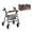 Beagle Dog Paw Brown, variant on COEQINE Rollator Walker Seat and Backrest Covers with Folding Medical Basket 3 Pieces Set, Secure Fit Mobility Accessory for Elderly in Assisted Living, Cute Cat Paw Pink