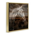 thumbnail image 4 of Stupell Industries Horse over Nature Visage Animals Painting Gold Floater Framed Canvas Art Print Wall Art, 18 x 18, 4 of 10