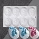 thumbnail image 5 of Molde De Silicona Para Pasteles De 8 Cavidades, Molde Con Forma De Huevo, Molde Para Hornear Antiadherente Para Diy, Mousse De Gelatina Para Pasteles De Chocolate Yuarrent HA037692-00, 5 of 6
