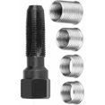 thumbnail image 3 of 5pcs carbon steel spark plug re thread tap tools with inserts for 14mm spark plugs repair, 3 of 5