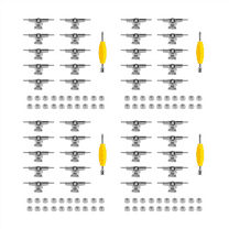 40 Pcs 29mm Fingerboard Trucks Finger Skateboard Deck with Nuts Spanner Screwdriver for Skateboards