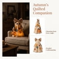 thumbnail image 5 of Lighted Vintage Patchwork Ghost, Quilted Vintage Light Up Ghost, Cozy Spooky Fall Harvest Decoration for Table and Mantel, 5 of 8