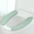 thumbnail image 1 of Coussin de Siège de Toilette Épaissi Deux Pièces Adhésif Imperméable Lavable Réutilisable, 1 of 7