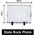 thumbnail image 5 of AMOSTBY Sublimation Blanks Rectangular Rock Slate Photo Plaque Picture Frame, 5.9x7.88 inch, 5 of 6