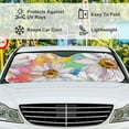 thumbnail image 4 of GZHJMY Car Front Windshield Sunshade UV Heat Protection, Foldable Auto Windshield Sun Visor for Sedan SUV Truck Tropical Leaves Texture, Car Sunscreen51x27.5inch Keep Vehicle Cool, 4 of 5