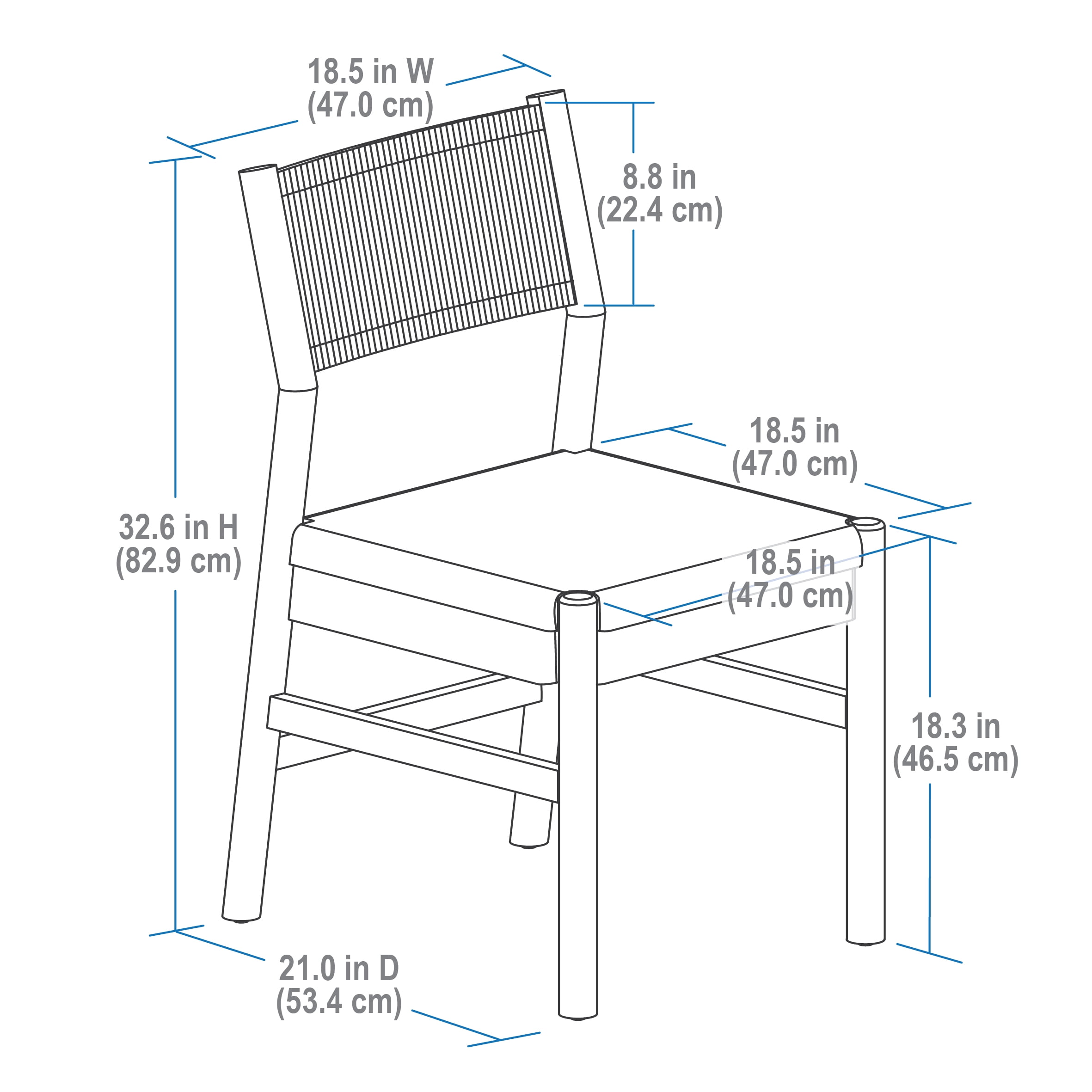 Better Homes & Gardens Lillian Fluted Dining Chairs, Walnut & Cream, Set of 2