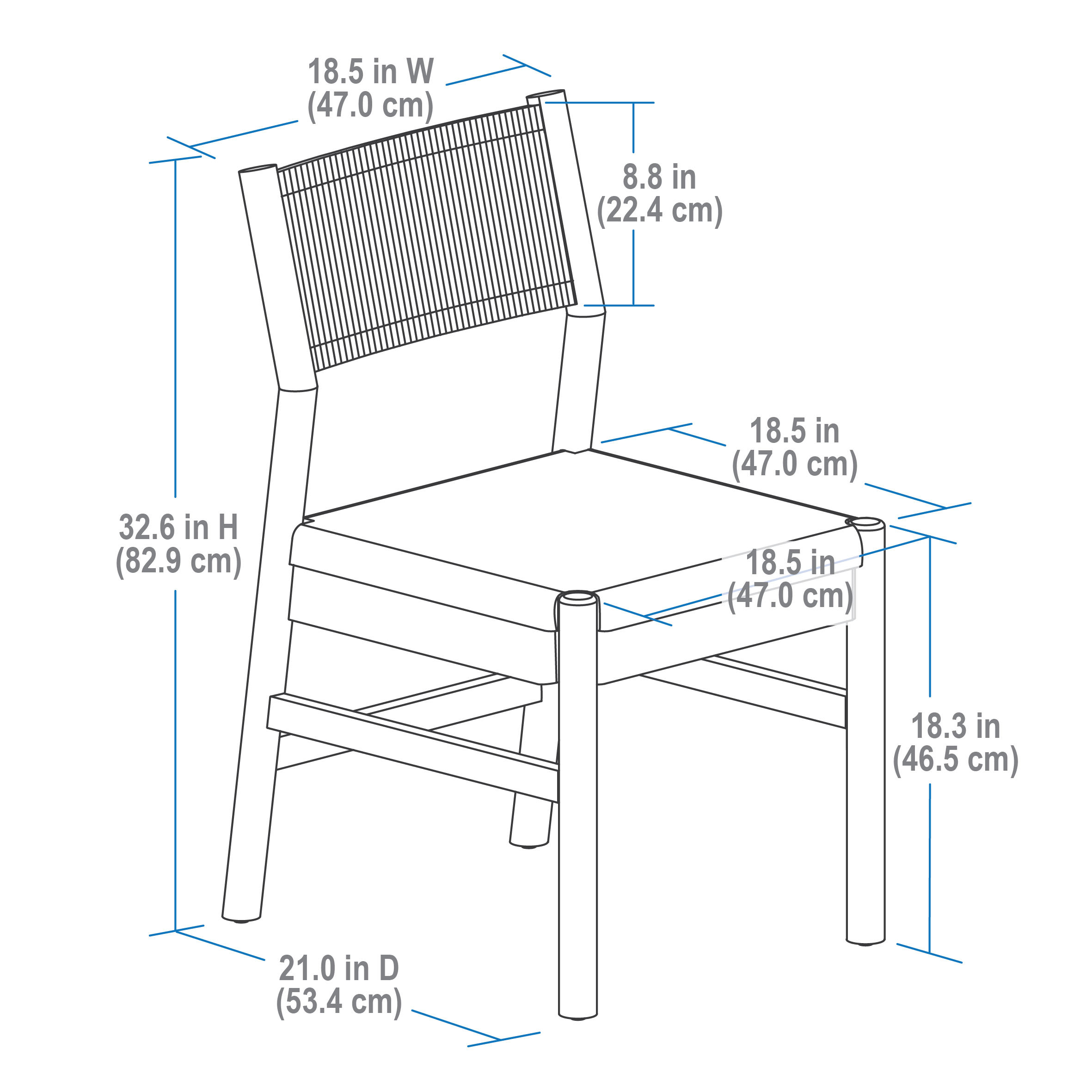 Better Homes & Gardens Lillian Fluted Dining Chairs, Set of 2 photo 3