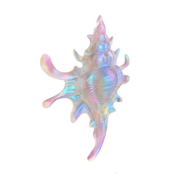 HONCLL Retro Y2K Metal Hair Claw For Women Girls Nonslip Seashore Inspired Hair Accessory Conch Hair Clip for Gatherings