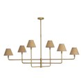 thumbnail image 3 of Regina Andrew 16-1454NB-RAT Polly 6 Light 64" Wide Linear Chandelier - Brass, 3 of 5