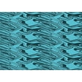 thumbnail image 1 of Ahgly Company Machine Washable Indoor Rectangle Transitional Bright Turquoise Blue Area Rugs, 2' x 4', 1 of 7