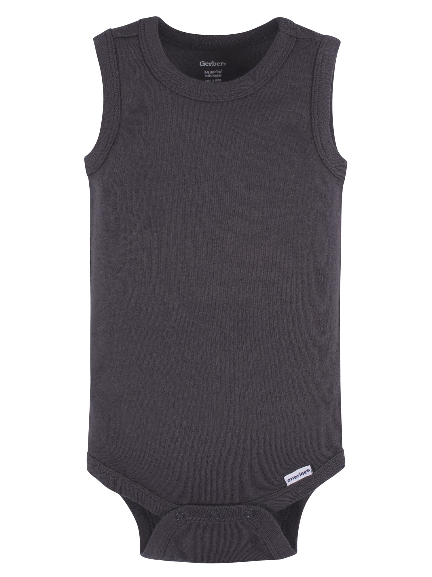Gerber Baby Boys or Girls Casual Sleeveless Bodysuits, 5-Pack, Sizes 0/3 Months- 24 Months