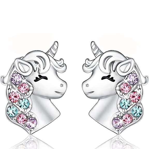 Sherry Silver Stud Earrings, Hypoallergenic Earrings, Lovely Gifts for Birthday Party