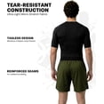 thumbnail image 3 of Exxact Sports MMA Shorts, No Gi BJJ Shorts for Men for Boxing, UFC, Kickboxing, Grappling, Jiu Jitsu & Cross Training (Army Green, Small), 3 of 7