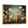 thumbnail image 2 of Designart "Yellow Blue Buttercups Golden Glow Collage II" Floral Floater Framed Wall Decor, 2 of 7