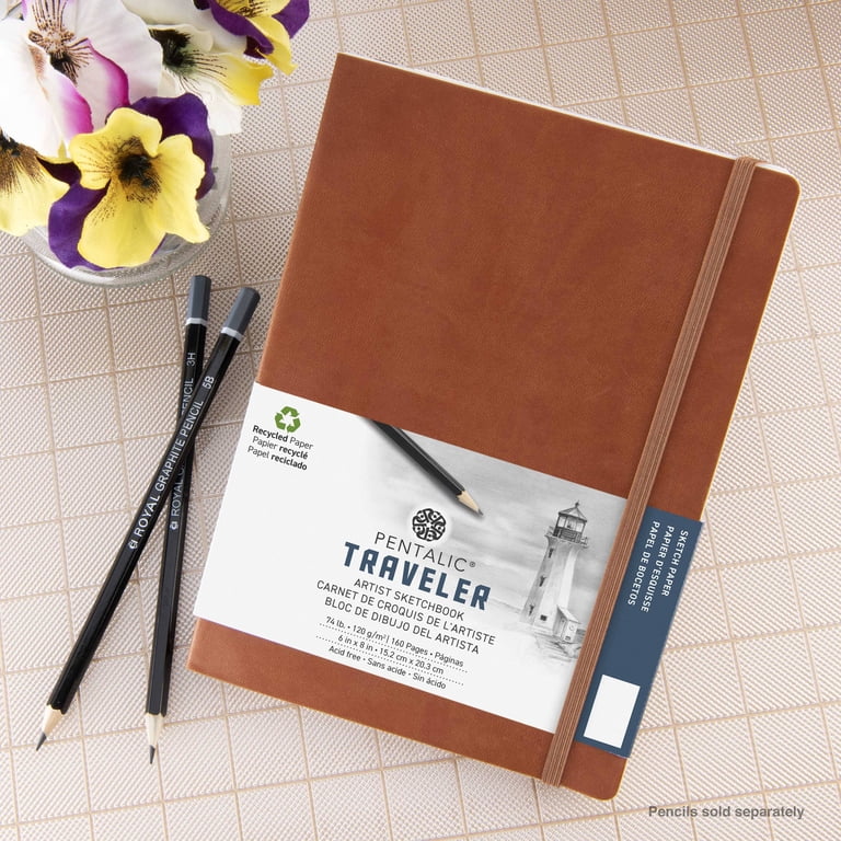 Pentalic Traveler Pocket Artist Drawing Journal, 8x6", 160 Pages photo 3