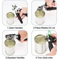 thumbnail image 4 of Can Opener, Heavy Duty 3-in-1 Manual Can Opener, Smooth Edge Multi-Function Can Opener with Stainless Steel Blade, Easy-Twist Knob and Non-Slip Utensi, 4 of 5