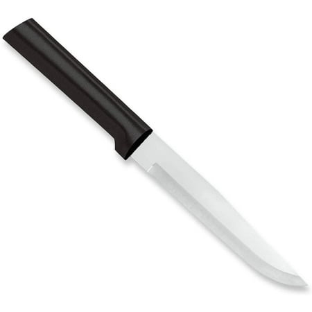 

Stubby Butcher Knife – Stainless Steel Blade With Black Stainelss Steel Resin Handle Made in USA