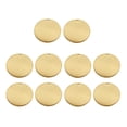 thumbnail image 4 of 10pcs Gold Round Blank Stamping Tags Pendants Engrave Disc Coin Accessories, 4 of 8