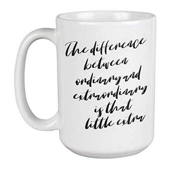 Enneagram Type 4 - Coffee and Tea Gift Mug: The difference between ordinary and extraordinary is that little extra (15oz)