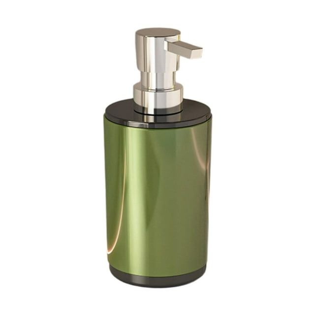 Dispensador de jabón líquido, botella de gel de ducha, 325 ml, vacío, moderno, para loción corporal. verde