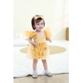 thumbnail image 2 of Mameluco TITKKOP para niña, tul, volantes, sin mangas, 6-12 M, amarillo, 2 of 6