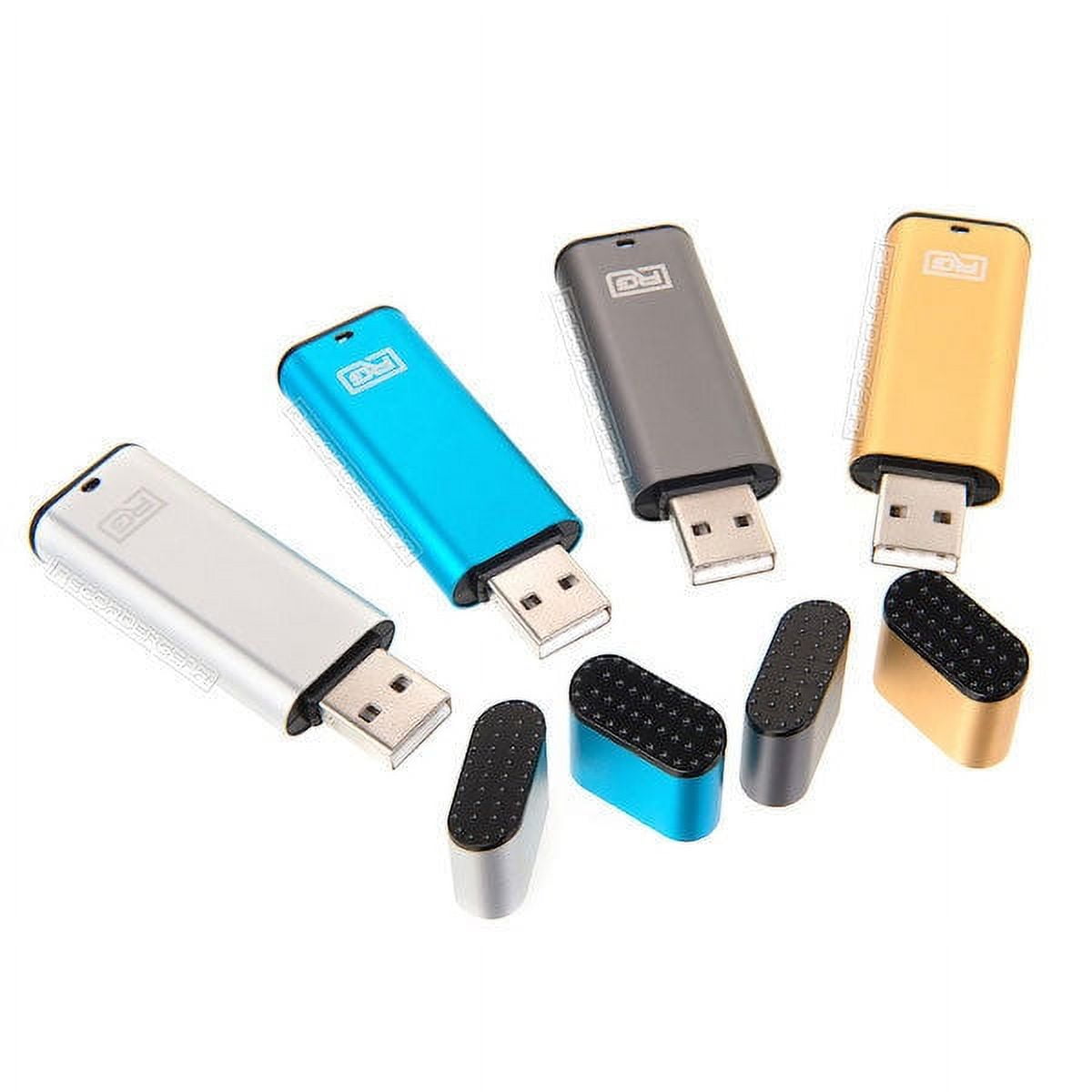 FD10 8GB USB Flash Drive Voice Recorder _ Small 192kbps HD Quality Audio Recording Device _ 16hr Battery 90hr Capacity _Gra