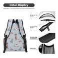 thumbnail image 4 of Salouo Cute Snowflake Dachshund Print Laptop Backpack 16.5'' Daypack Carry On Backpack for Men Women Outdoor Bag Laptop Sleeve and Dual for Weekender/Business/Hiking-One Size, 4 of 6