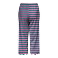 thumbnail image 5 of YDLCAFD Womens Solid Color Pocket Straight Tube Loose Stretch Pants Color Contrast Pants, 5 of 5