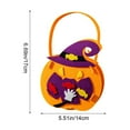 thumbnail image 3 of Diceymbol Halloween Treat Bag Soft Fabric Gift 6.69x5.51 Inch, 3 of 7