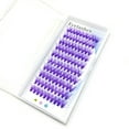 thumbnail image 5 of Colored Curly Eyelash Clusters Natural Wispy Mixed Length Soft False Lashes Blue Multicolor Pack, 5 of 8