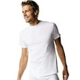 thumbnail image 2 of Hanes Men's BEEFY-T Short Sleeve T-shirt TALL 6.1 oz (Pack of 3) 3 White, 2 of 2