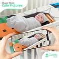 thumbnail image 5 of Cuddle Club Baby Wrap Swaddle Blanket Sleep Sack Bundle with Novelty Beanie Hat, Bear Small, 5 of 7