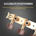 thumbnail image 3 of Clavija de afinación LADE 3 + 3 Clavijas de afinación para cuerdas de guitarra de estilo abierto con tornillos de montaje Cabeza de ágata Afinador de columna de plástico Cabezales de máquina Claves de Tomshoo Clavija de afinación, 3 of 6