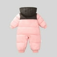 thumbnail image 5 of Snow Suit for Boys Zipper Hooded Puffer Jacket Warm Clothes for Baby Girl Windproof Winter Jumpsuits Winter Clothes for Baby Boy 3-6 Months, 5 of 5