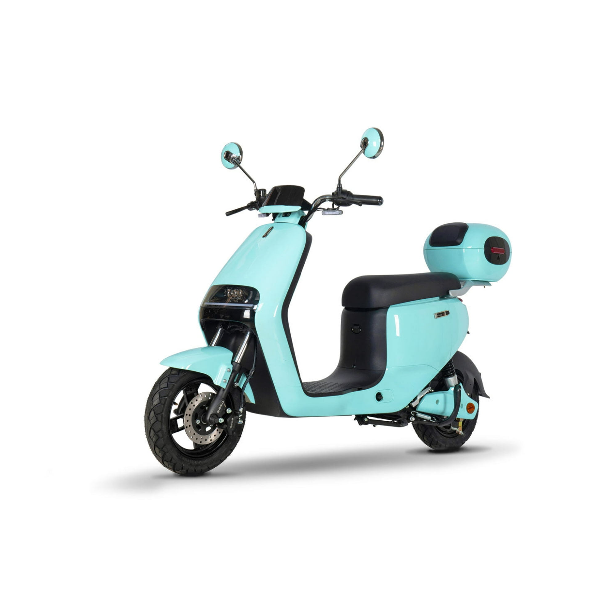 Emmo ADO eBike Electric Scooter Bike Moped Style E Bike 48V30Ah Lithium 60km Range Blue Walmart