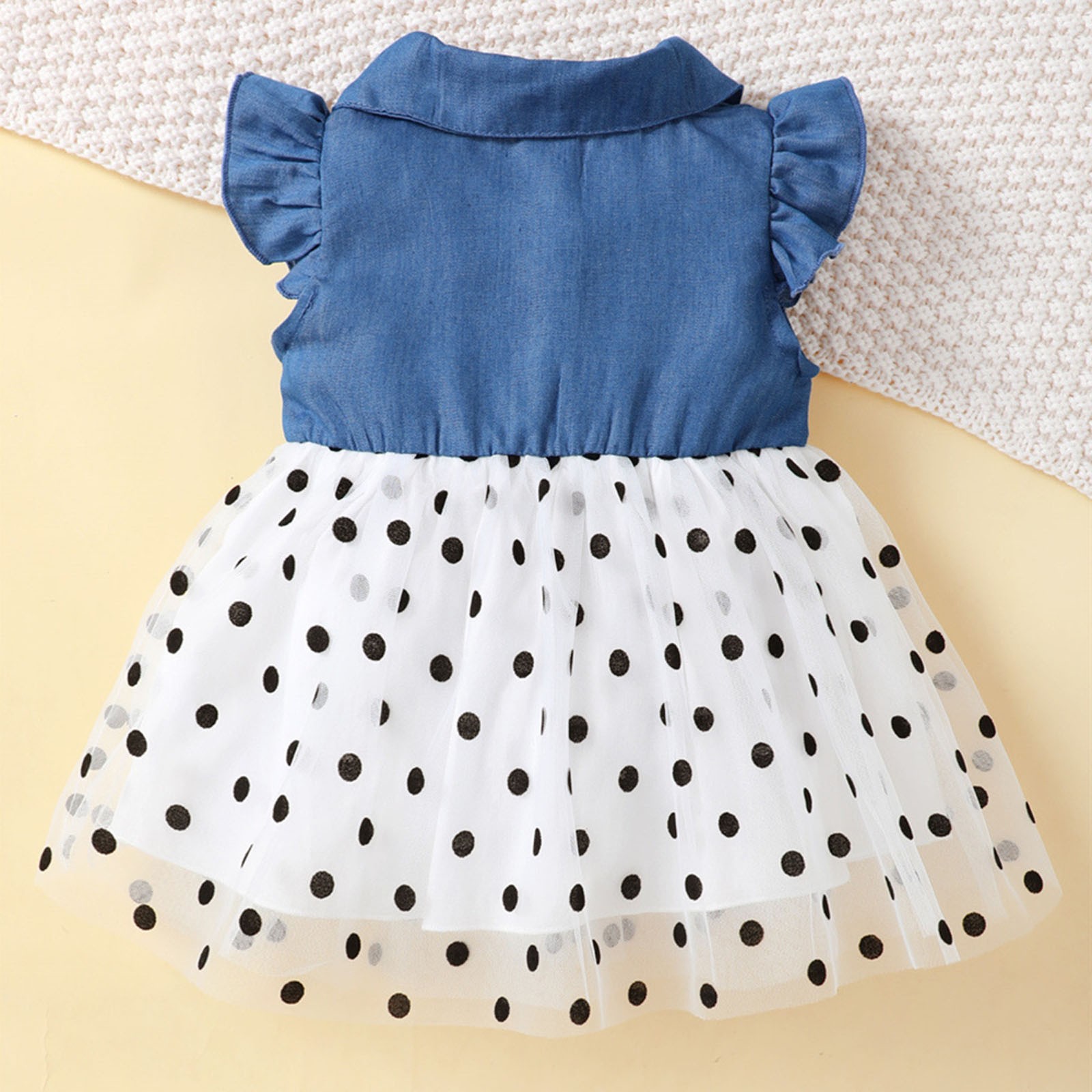 Brielle Full Sleeve Tiered Little Girls Dress