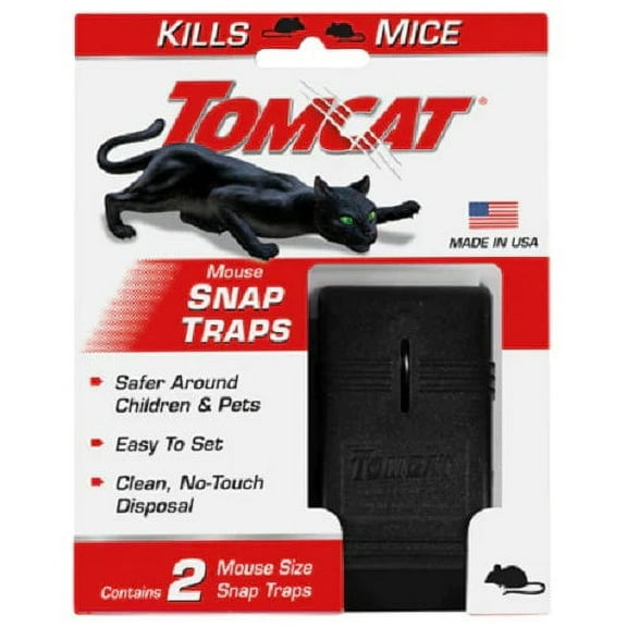 Tomcat 0361510 2-Pack Mouse Mice Snap Trap - Quantity of 36