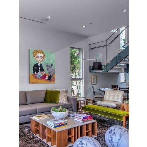 "Clever Boys" Painting Print on Wrapped Canvas